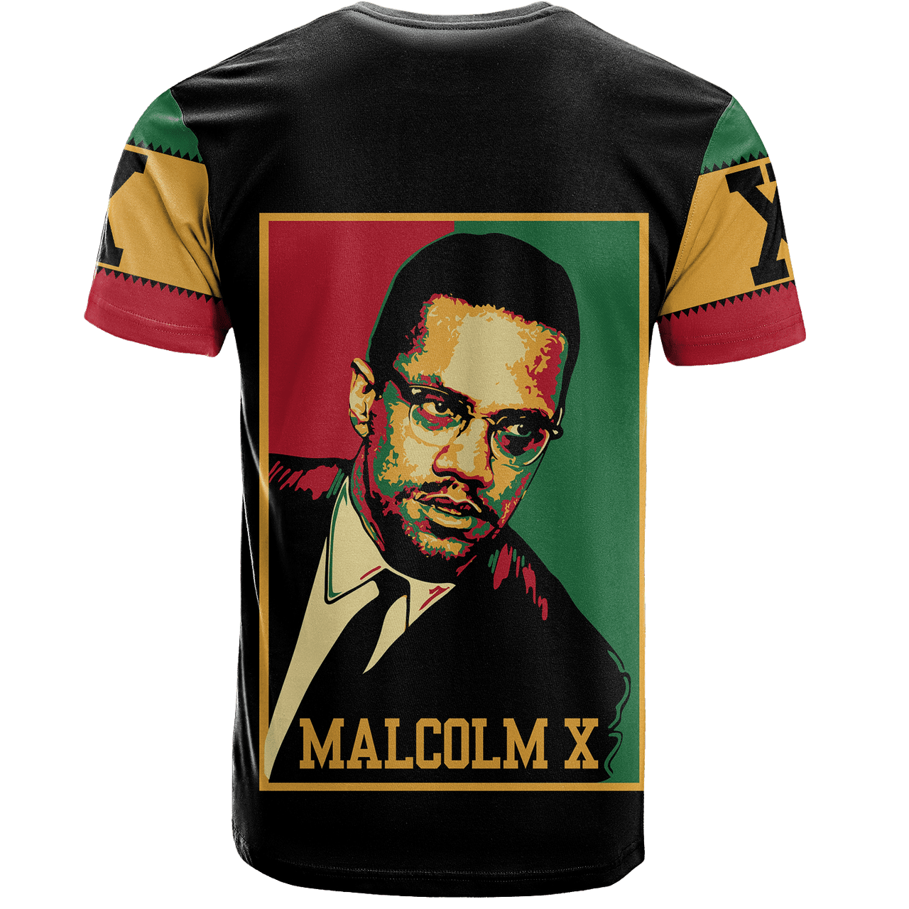Africa T-Shirt Malcolm X Retro