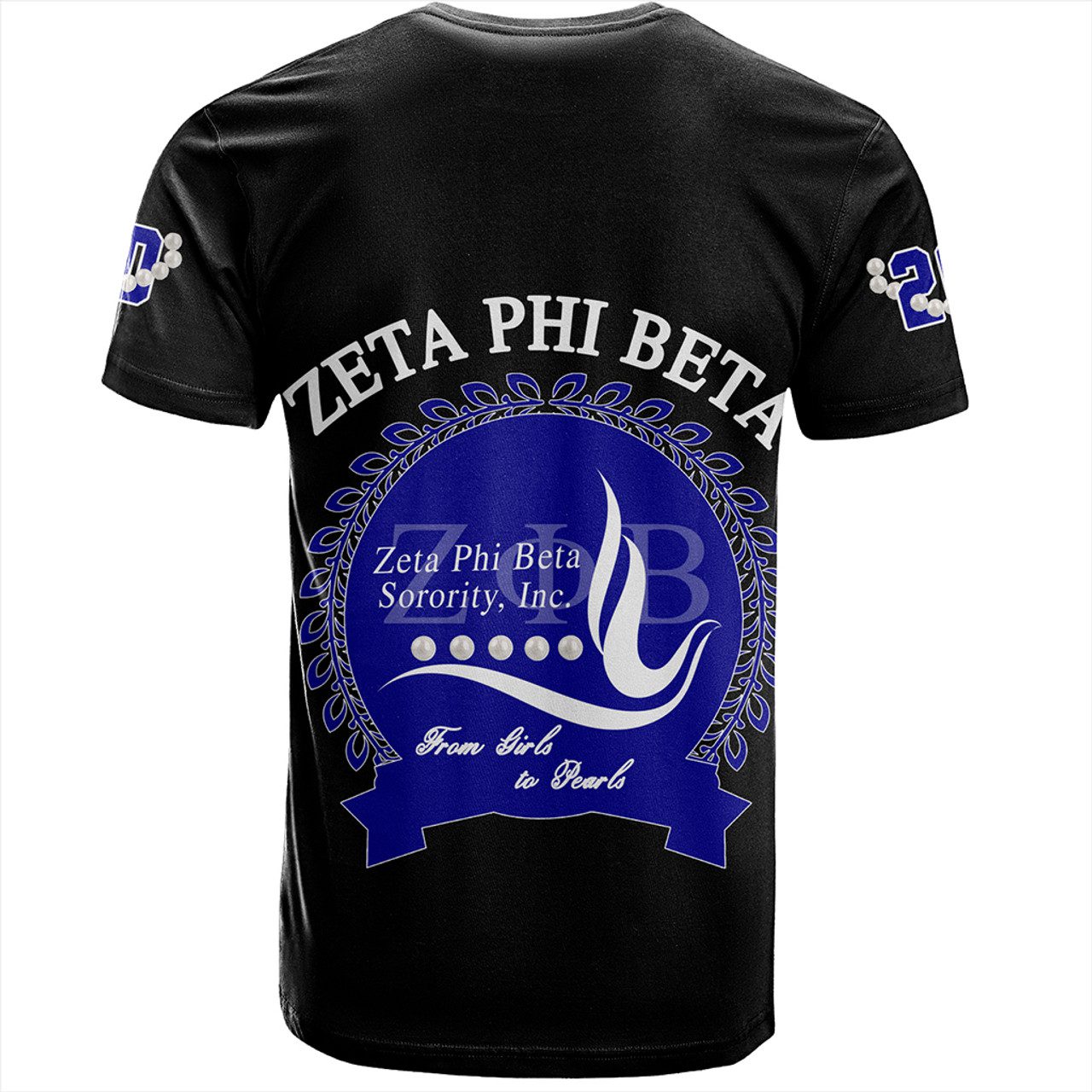 Zeta Phi Beta T-Shirt Pearls