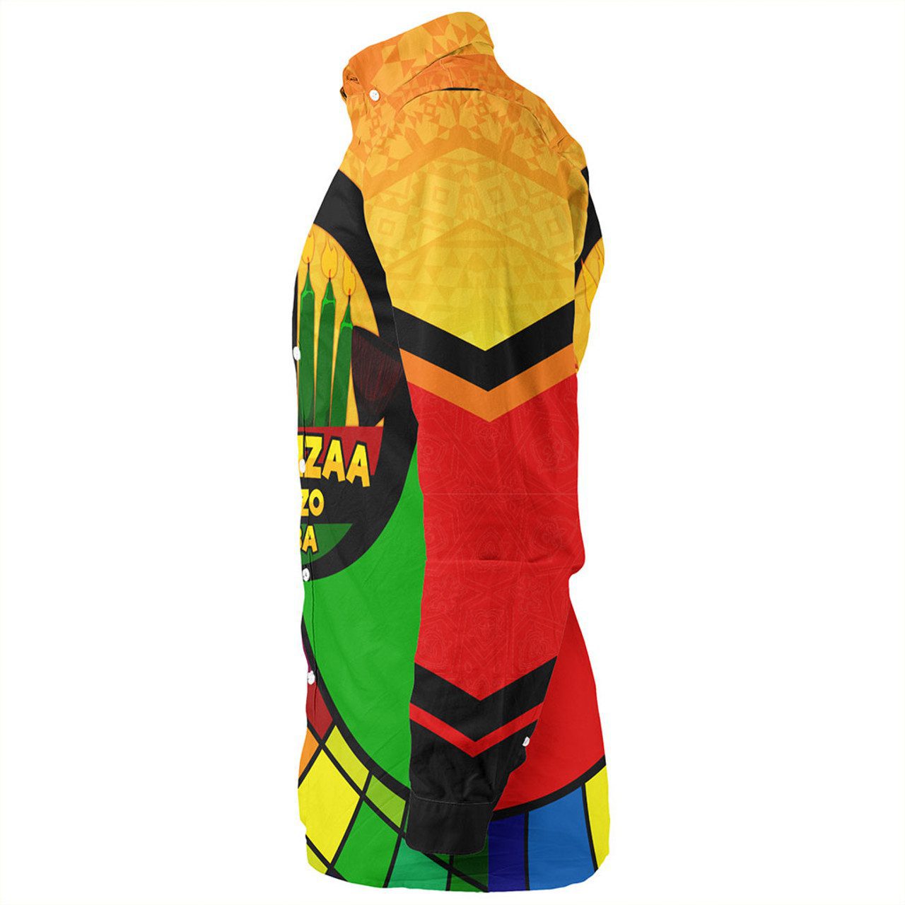 Kwanzaa Long Sleeve Shirt Nguzo Saba Style