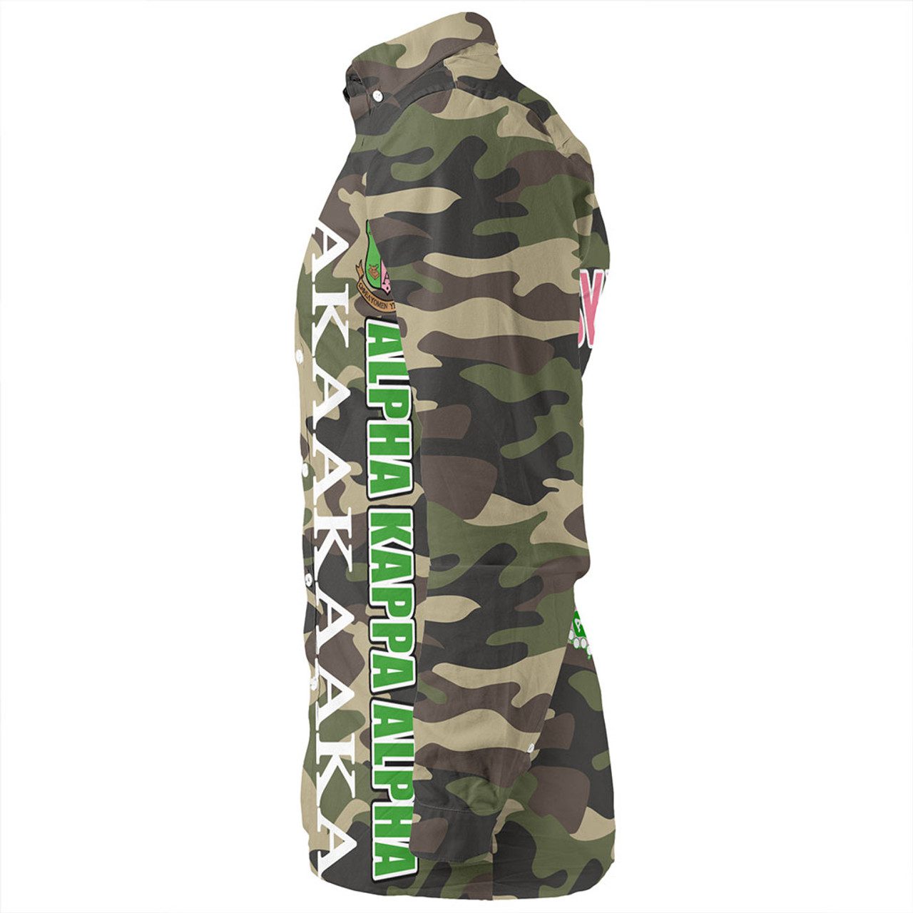 Alpha Kappa Alpha Long Sleeve Shirt Camouflage Style Greek