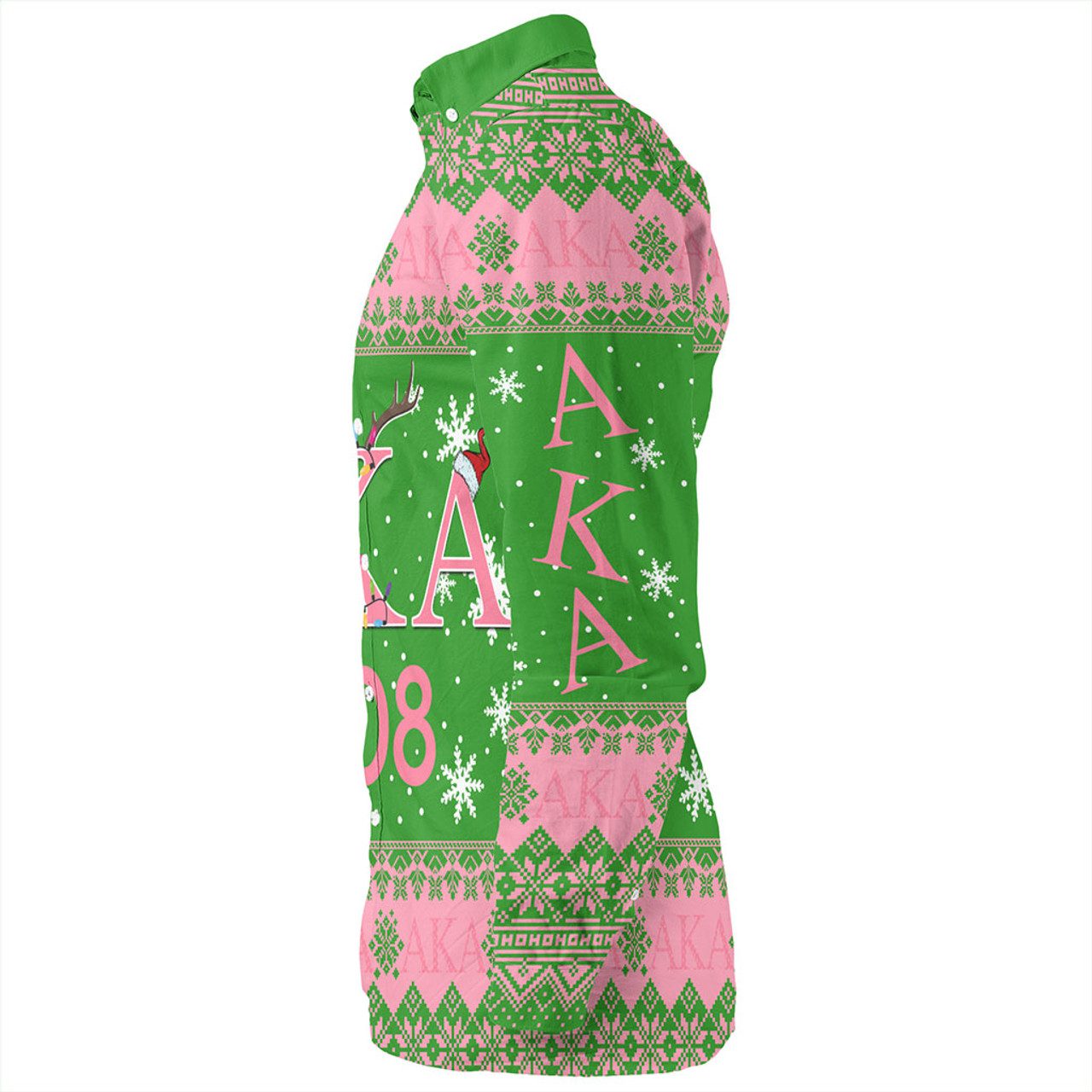 Alpha Kappa Alpha Long Sleeve Shirt Christmas Symbols Design