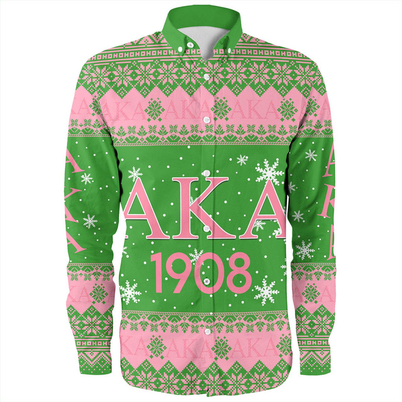 Alpha Kappa Alpha Long Sleeve Shirt Sorority Inc Christmas