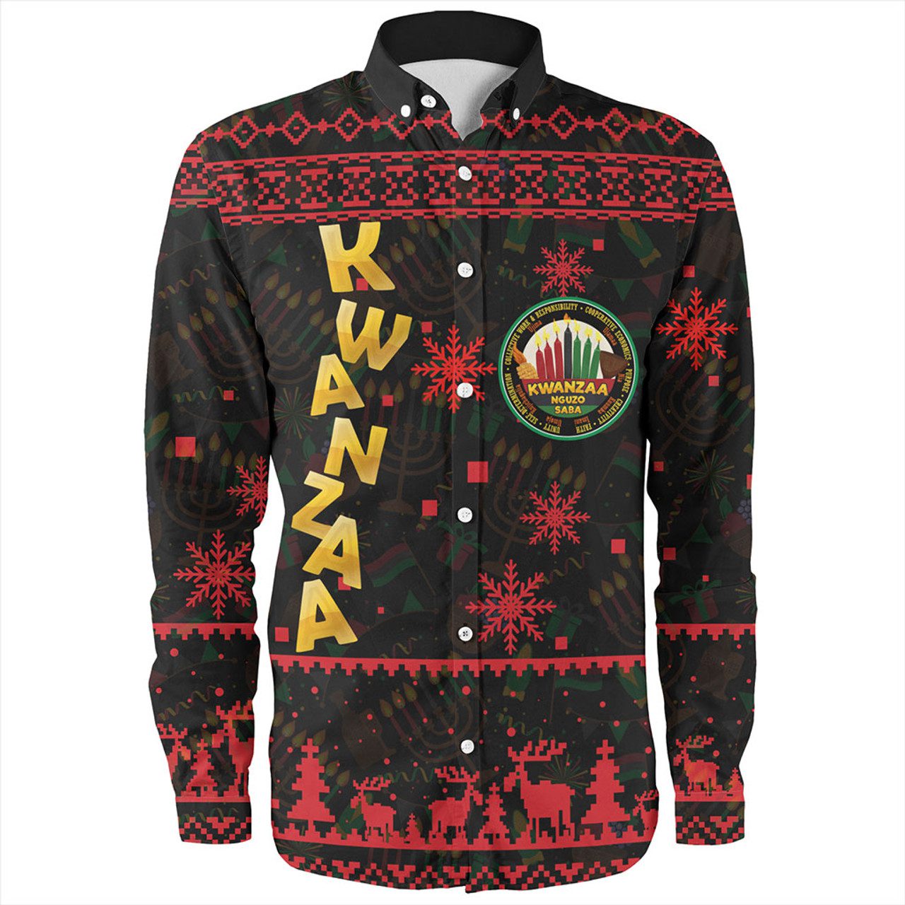 Kwanzaa Long Sleeve Shirt Nguzo Christmas