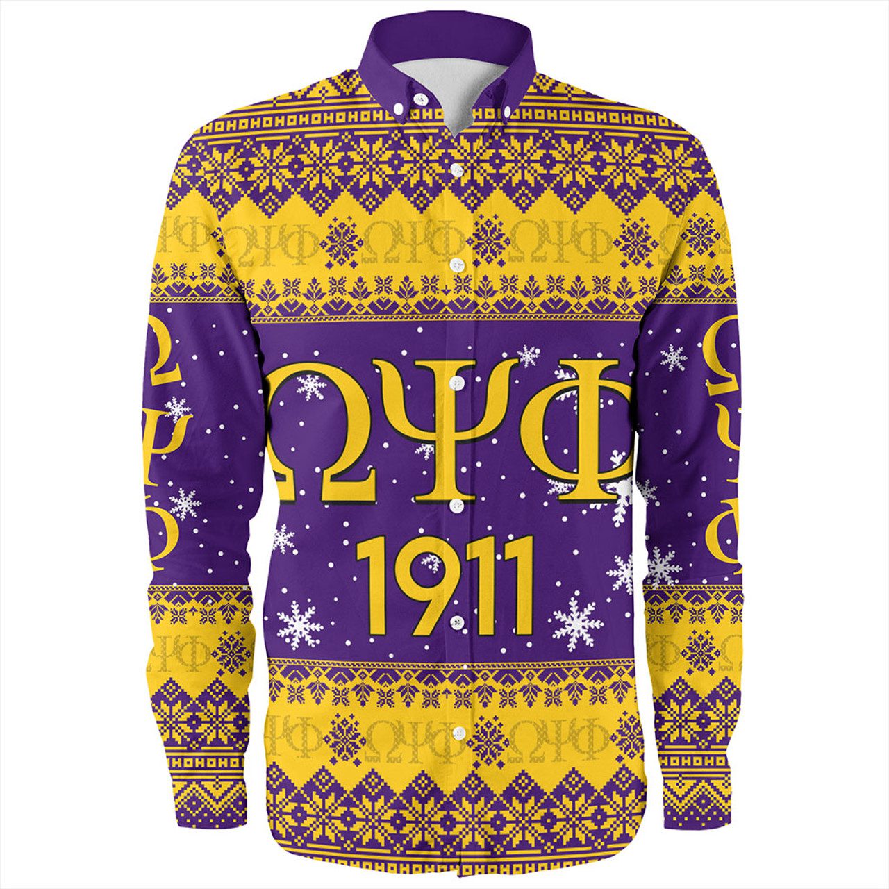 Omega Psi Phi Long Sleeve Shirt Fraternity Inc Christmas