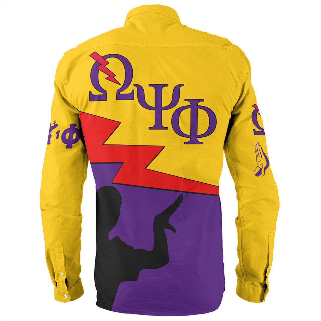 Omega Psi Phi Long Sleeve Shirt Thunder Omega