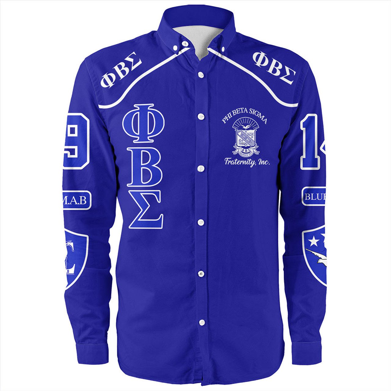 Phi Beta Sigma Long Sleeve Shirt Greek Fraternity Style