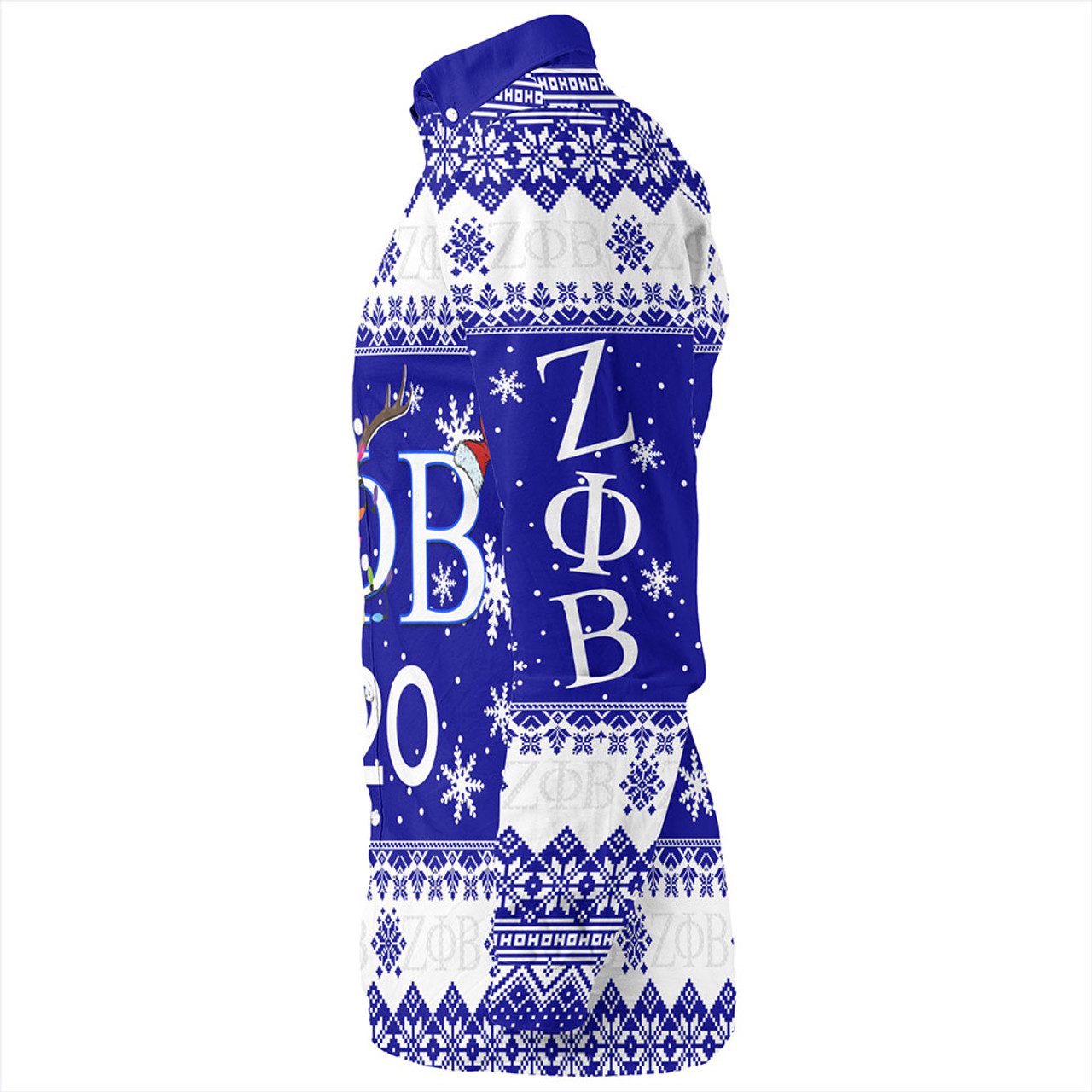 Zeta Phi Beta Long Sleeve Shirt Christmas Symbols Design